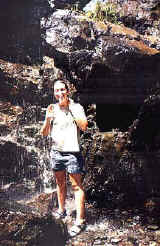 taking a cool shower in a waterfall in cyprus.JPG (41558 bytes)