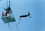 Bungee jumping in Cyprus.